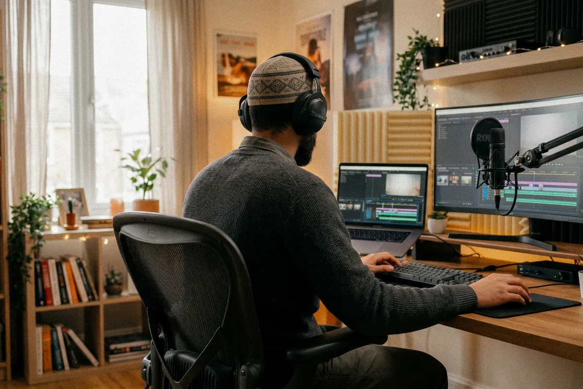Behind the scenes of the NUR Vocals studio