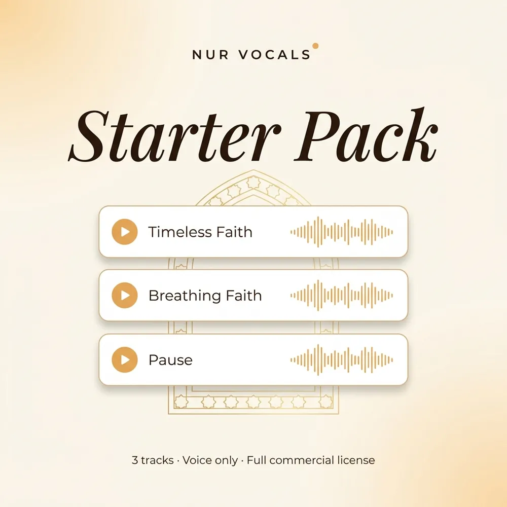 NUR Vocals Starter Pack — 3 tracks: Timeless Faith, Breathing Faith, Pause